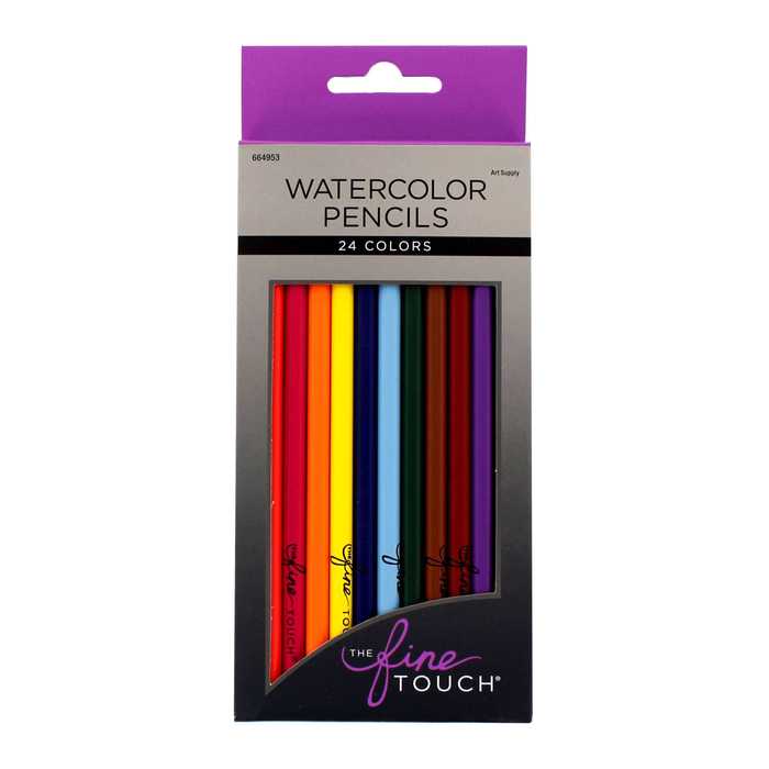 The Fine Touch Watercolor Pencils 24 Piece Set Hobby Lobby 664953